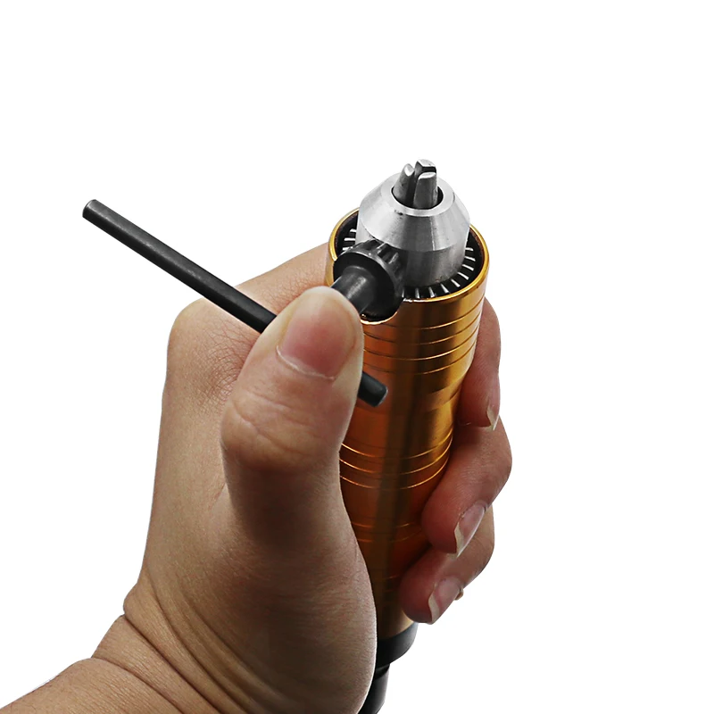Imagem -04 - Ferramenta Moedor Rotativo com Eixo Flexível Ferramenta Rotativa Dremel Mandril de Broca 0.36 mm
