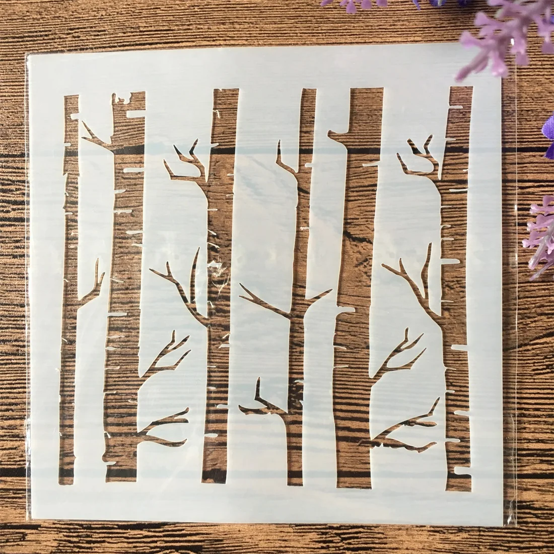 8Pcs/Set 13cm Tree Leaf Ginkgo Bud DIY Layering Stencils Painting Scrapbook Coloring Embossing Album Decorative Template