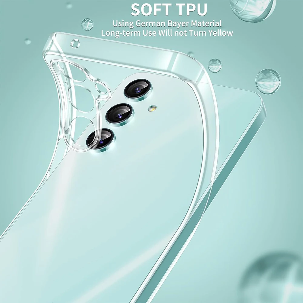 2025 New Shockproof Silicone Phone Soft Case For Samsung Galaxy Ultra Plus S25 Ultra Clear Cover Ultra Thin Transparent Shell ﻿