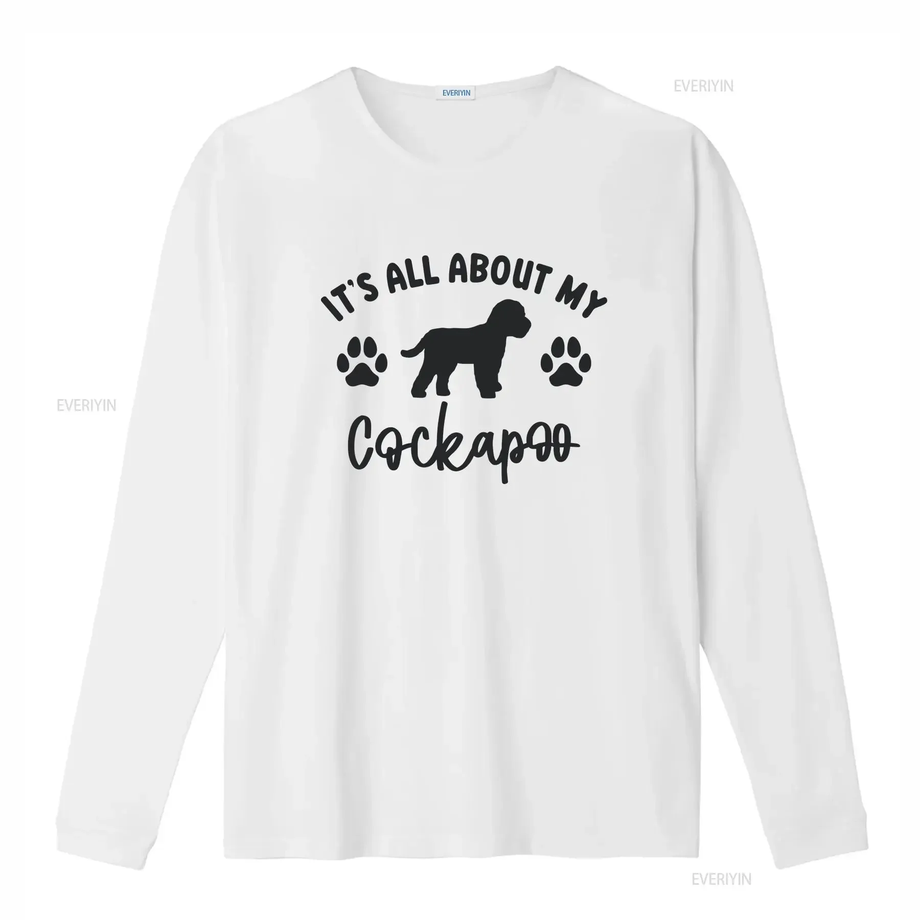 It's All About My Cockapoo T Shirt for Owner Idea Adults Kids vintage Washed homme graphic Stretched Breathable Soft