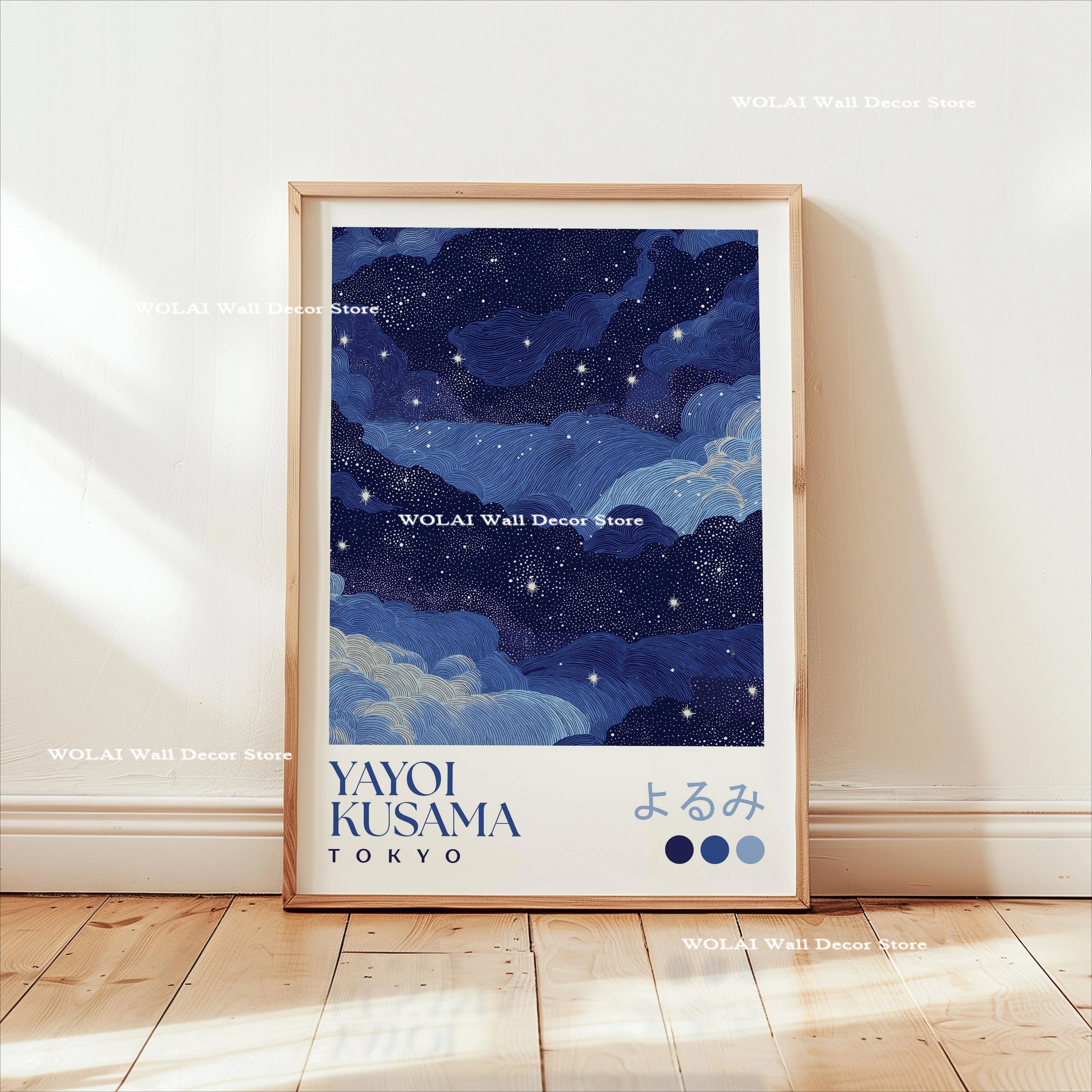 Yayoi Kusama Koi Vis Kwallen Dier Canvas Prints Japanse Hokusai Giant Wave Wall Art Posters voor Woonkamer Home Decor
