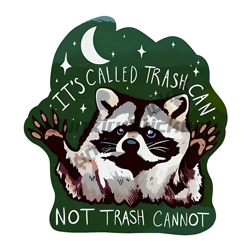 Raccoon-Themed Durable Sticker - Weatherproof & UV Resistant - Perfect for Car, Phone & Laptop - Ideal Christmas Gift