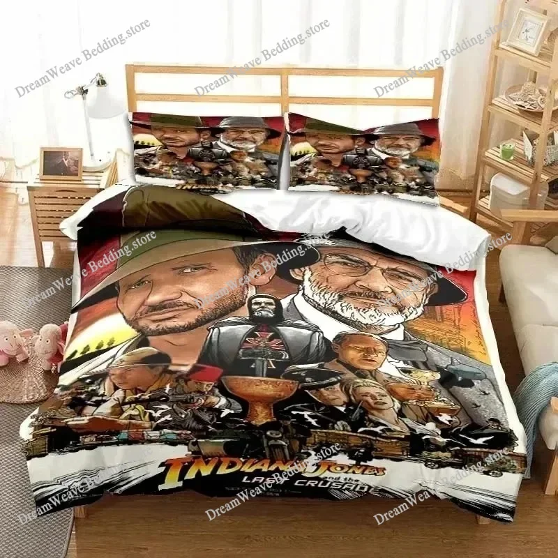 

Indiana Jones The Dial of Destiny Stylish Bedding Set Single Double King Size Boys Bedroom Quilt Cover Duvet Cover Set Gift
