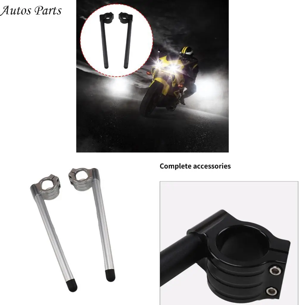 

57BA High Performances Fork Clip ons Handle Bars 35mm High Speed Stability Handlebars Simple Installation Pair for Motorbike