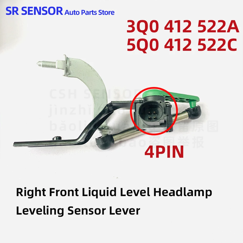 3Q0412522A 5Q0412522C Right Front Liquid Level Headlamp Leveling Sensor Lever For VW Passat Golf Superb Ateca 3Q0 412 522A