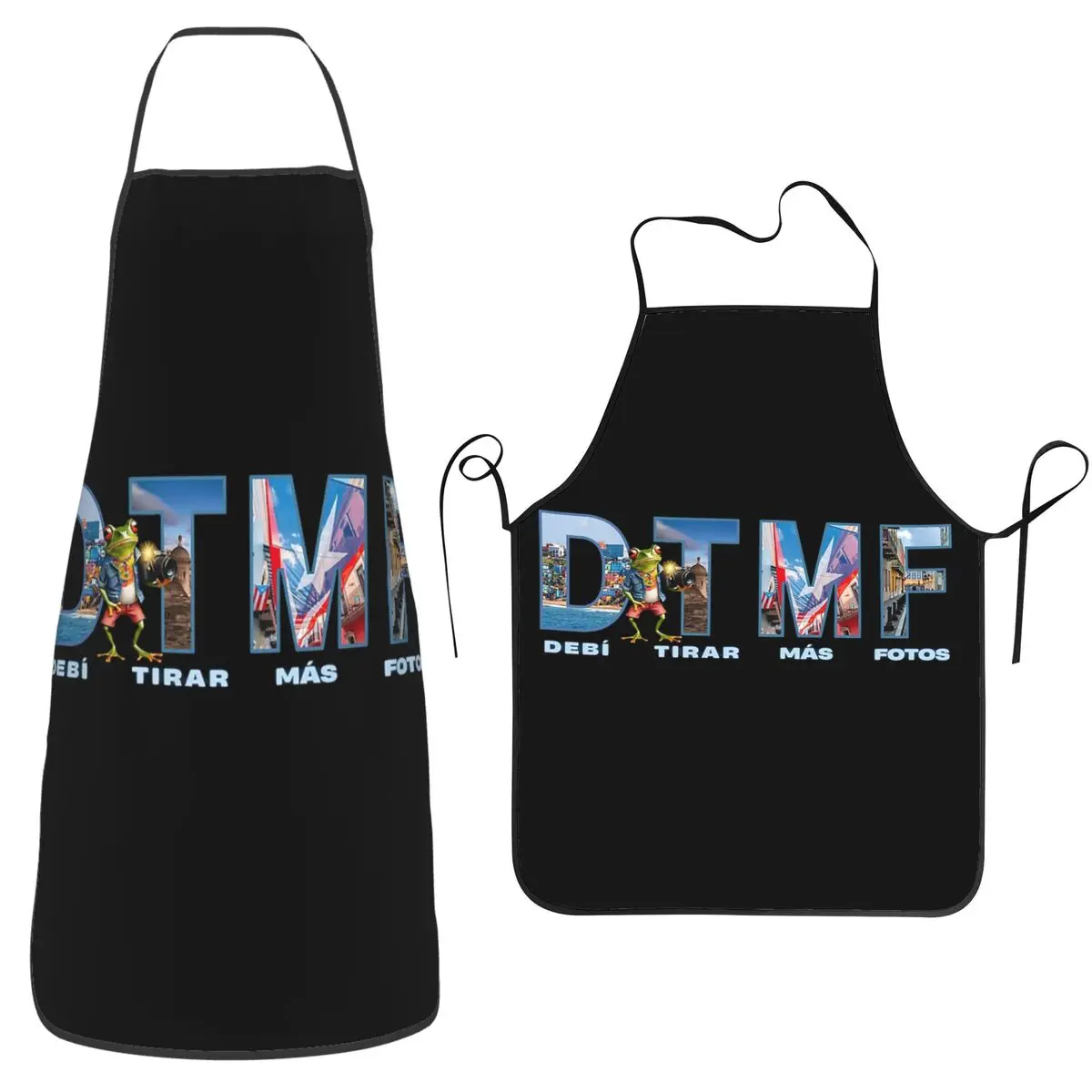 Bads Bunnys Debi Tirar Mas Fotos DTMF Aprons Chef Cooking Tablier Waterproof Bib Kitchen Cleaning Pinafore for Women Men