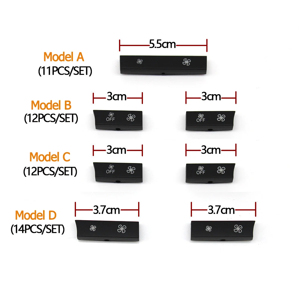 Dashboard Air Conditioner Buttons Cover Caps Replacement For BMW 5 6 7 Series X5 X6 F10 F18 F06 F12 F01 F02 F15 F16 520 523