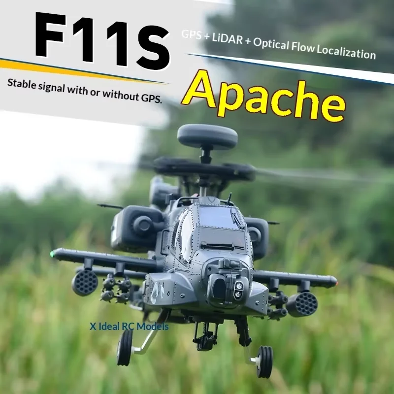 F11s Apache Rc Helicopter Gps Positioning Intelligent Control Fixed Point Hover Simulation Aircraft For Beginners