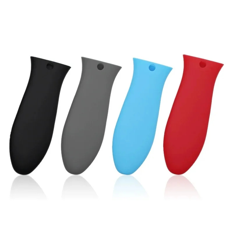 1 Pc Silicone Pot Pan Handle Saucepan Holder Sleeve Non-slip Cover Grip Cookware Parts Unique Kitchen Tools