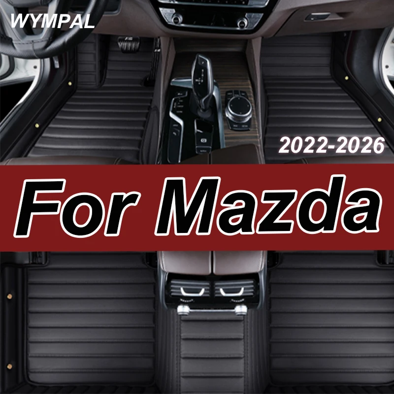 

Luxury 5 Seats Car Floor Mats Fit For Mazda CX-60 CX60 CX 60 2022 2023 2024 2025 2026 Auto Accessories Foot Carpet Pads Leather