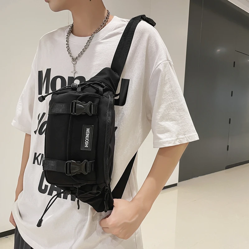 Fashion Nylon Waist Bags Ladies Fanny Pack And Phone Pack Street Trend Crossbody Chest Packs Unisex Hip Hop Belt Bags