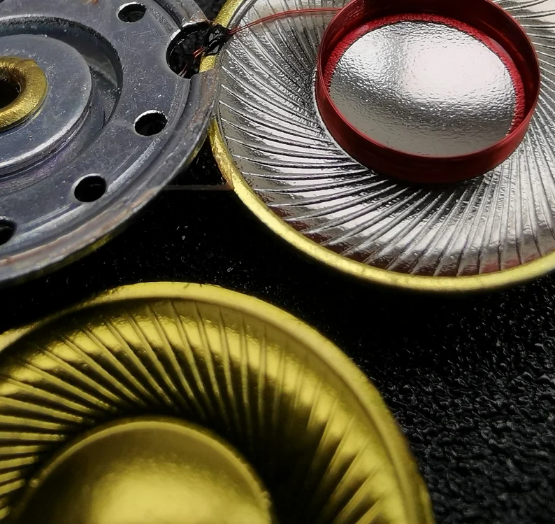 15.4Mm Loa Đơn Vị Vàng Màng Đơn Vị Tự Làm Phụ Kiện Tai 32Ohms 2 Chiếc