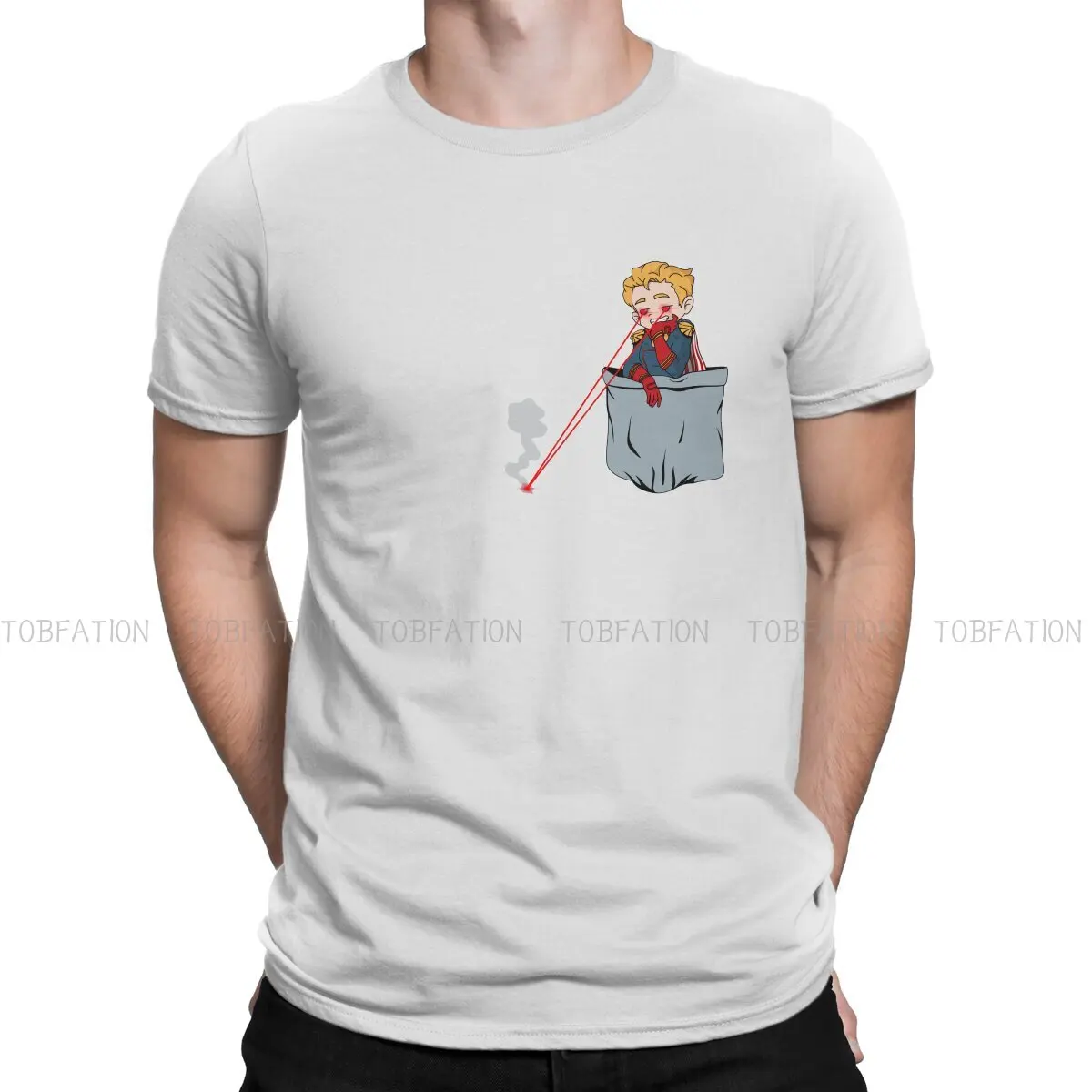 男の子ビリーテレビ番組tシャツ男性用ホメラアンダーポケットベーシックカジュアルtシャツノベルティトレンディルーズ