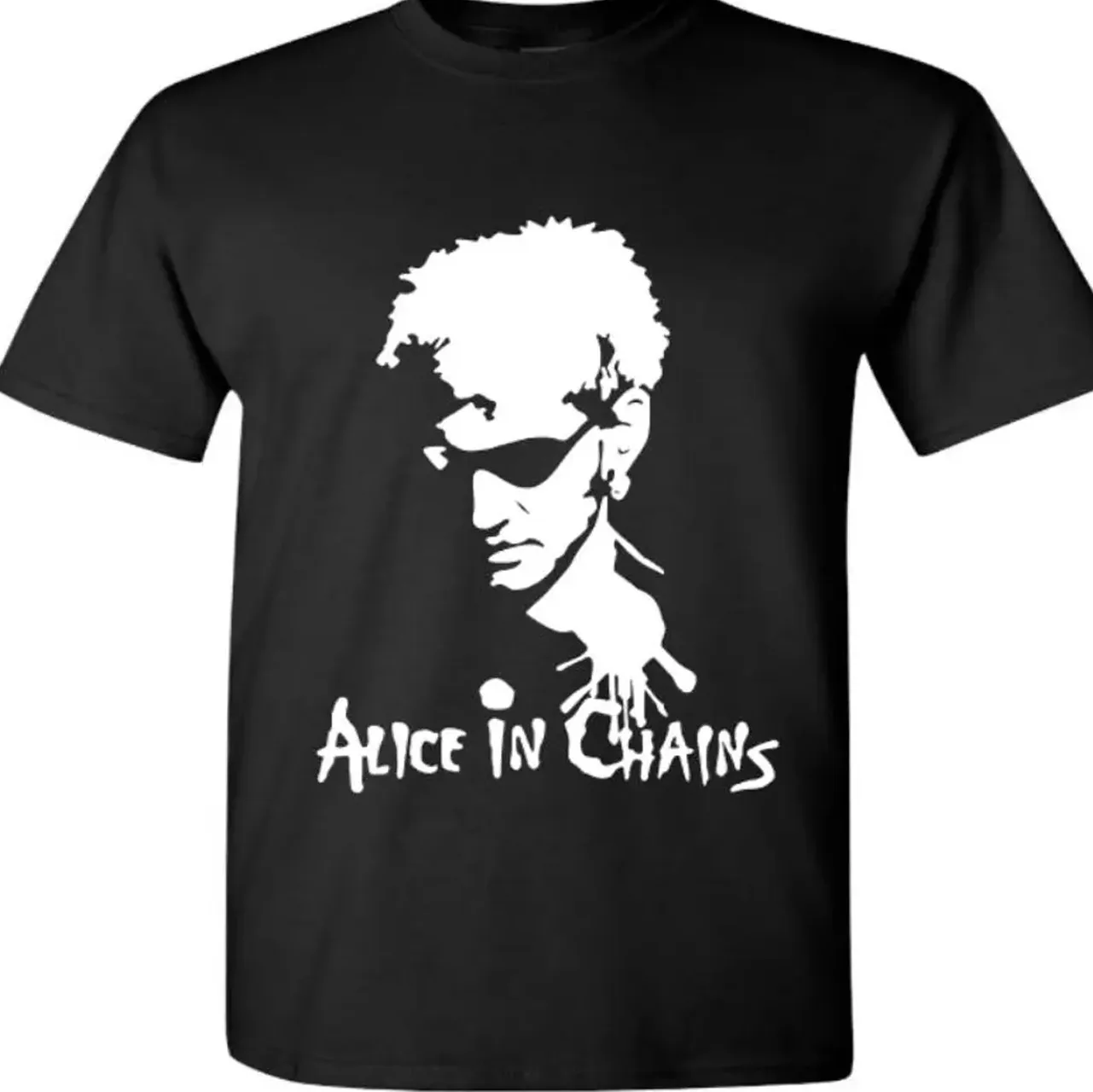 Layne Staley Alice In Chains T Shirt Black