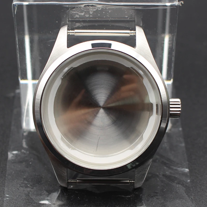 

For Pilot 20BAR Waterproof 40mm NH35/36 Dive Watch Case Leather strap Fit NH35 NH36 NH34 NH38 ETA2824 PT5000 Lady Watch Case Mod