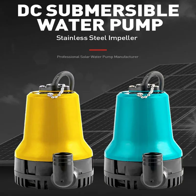 Outdoor Miniature 12V 24V Electric DC Portable Submersible Electric Water Pump Aquarium Irrigation Household Pumping Pump 50w