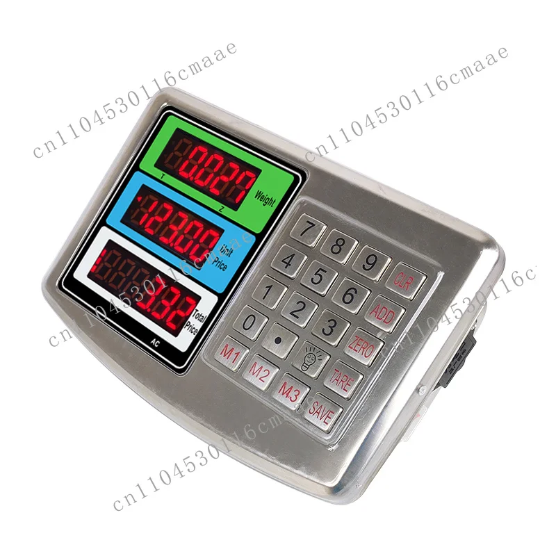 Dual Display Light Emitting Diode/LCD Weighing Scale  Stainless Steel Keyboard Indicator