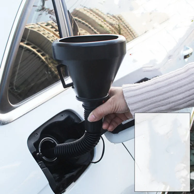 Car And Motorcycle Refueling Funnel, Oil pouring Device, Lng Nozzle, Extended Plastic Funnel, Oil Filter Screen