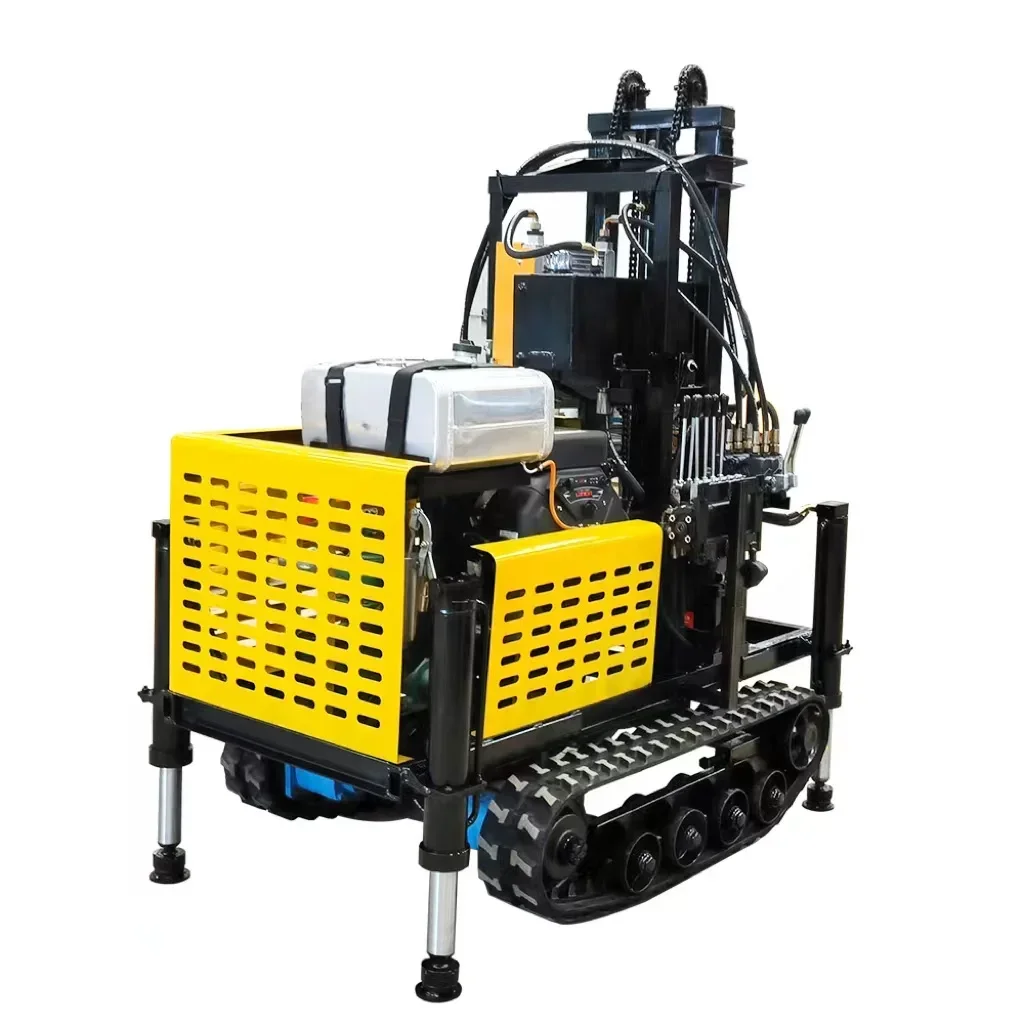 200m Crawler Hydraulic Drill Water Well Geological Exploration Core Drill