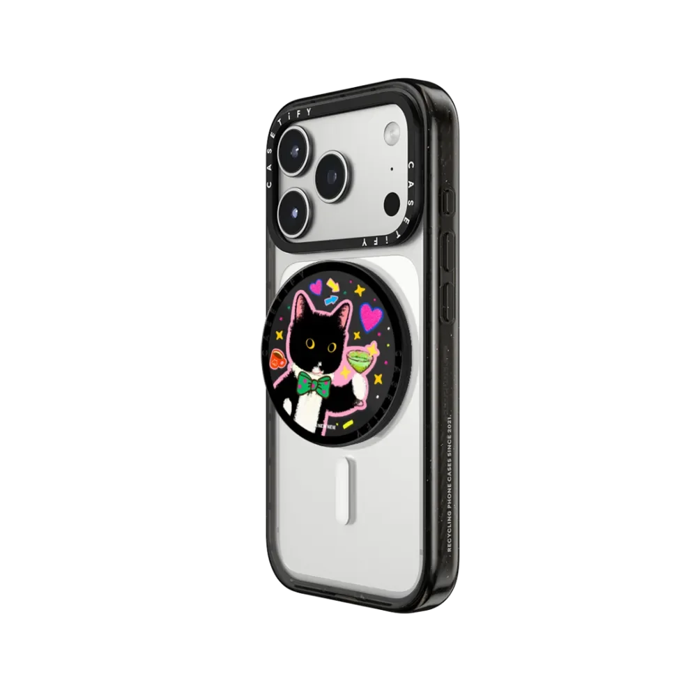 CASETiFY Lin Gattino Serie Diary Fragments Magnetic Phone Holder Card Pack for iPhone17 16 15 14 13 12 11for Samsung S25 S26 A57 view 6