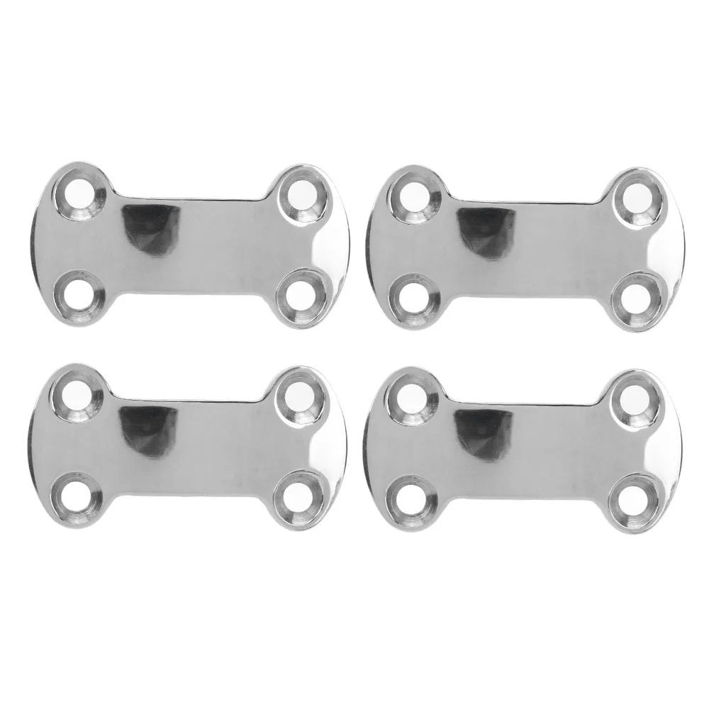 

4Pcs Marine Hardware 304 Stainless Steel Marine Pad Eye Plate 25mm Deck Plate Tie Down Plate Boat Accessories