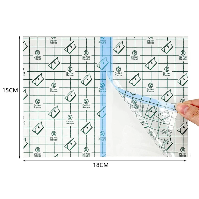 50 pezzi doccia impermeabile Patch usa e getta trasparente Stretch fasciatura scudo copertura per tatuaggi nuoto doccia