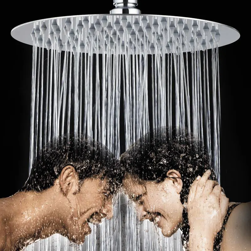Rainfall Shower Head  stainless steel shower head 4/6/8/10/12 inch top shower bathroom shower head square and round shower head