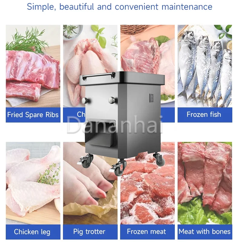 

Electric Stainless Steel Poultry Cutting Machine Automatic Roasted Duck And Fish Meat Slicer for Kitchen Use