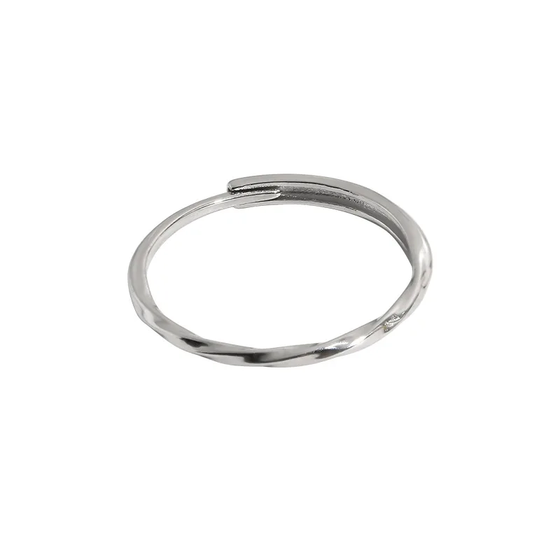 925 Sterling Silber Liebesherz Ausgehöhlter Ring für Frauen und Mädchen, Extrem Feiner Koreanischer Ins-Schmuck, Geschenk, Dropshipping – Detail 19