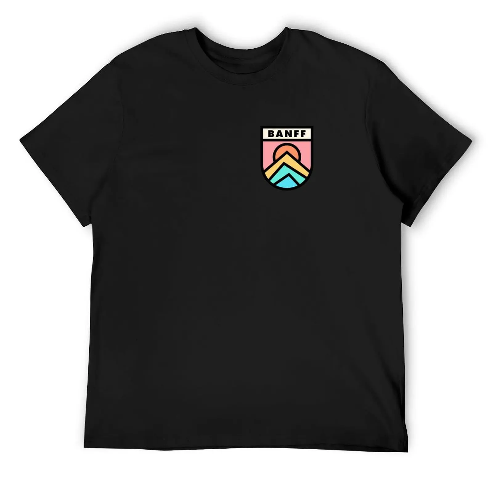 

Banff Retro Badge Black Lines T-Shirt anime sports fans shirts graphic vintage t shirt men