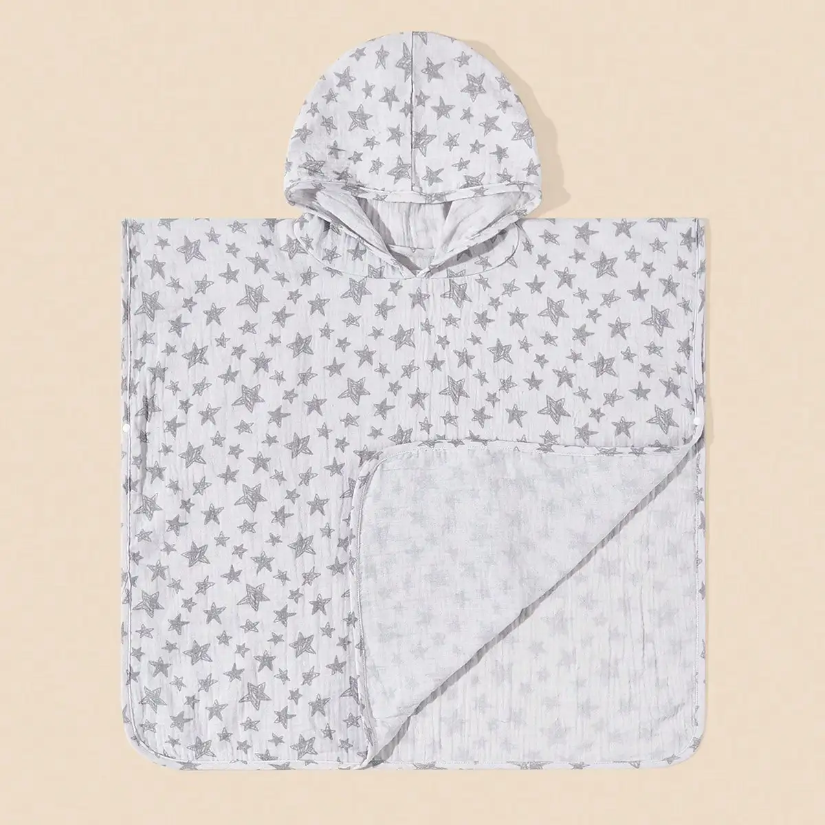 Serviette à capuche douce pour nouveau-né, peignoir chaud pour tout-petit, couverture d'emmaillotage pour dormir