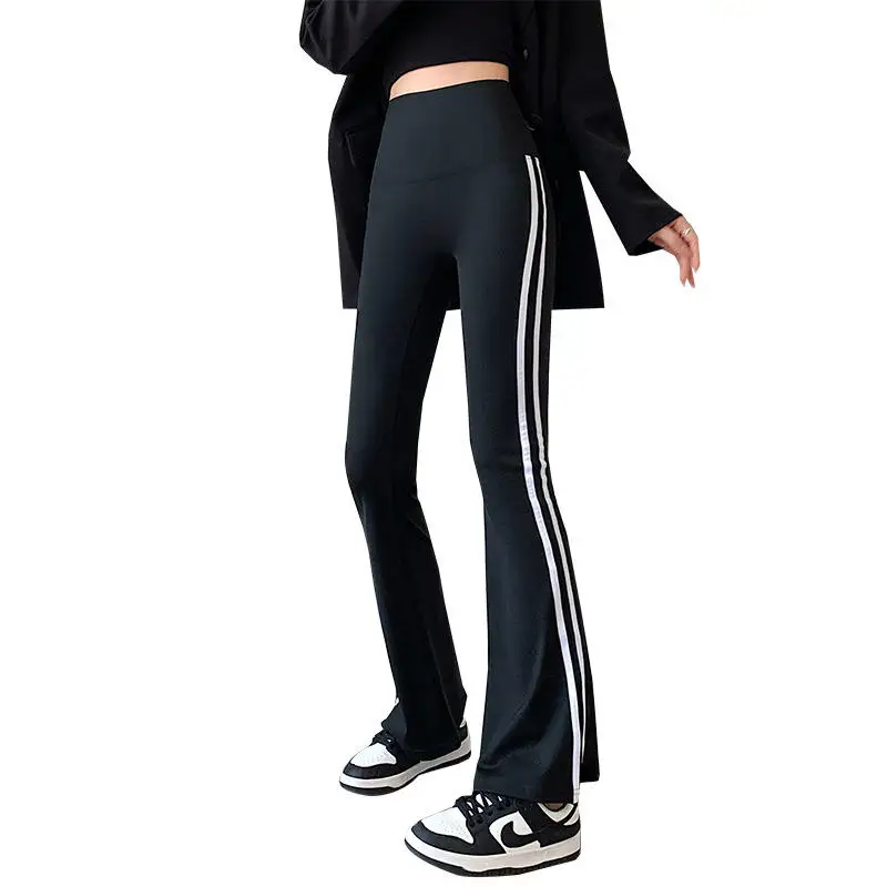 Cintura alta sino bot calças fitn yoga emagrecimento camada base arca calças de pele das mulheres ao ar livre wear spor verão calças