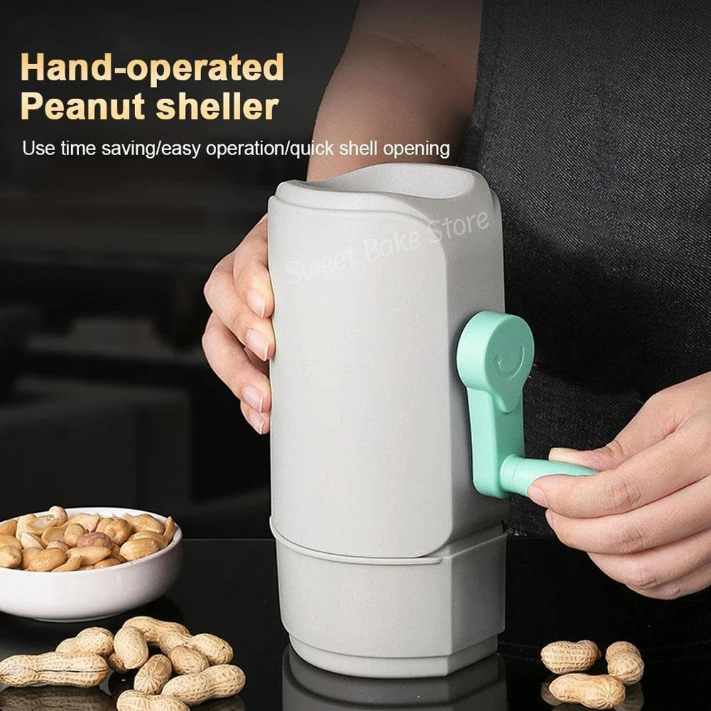 Abridor de nueces descascarador de maní de manivela, herramienta de piñones resistente al desgaste, para nueces, nueces, avellanas, almendras, herramientas de apertura de semillas