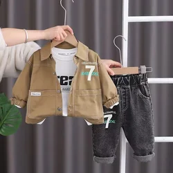 Baby Boys Clothing Sets Suit Outfit Baby Boys Shirts+ Pants Sets 2pcs Spring AutumnChildren's Set 2024 New Kids Outfits