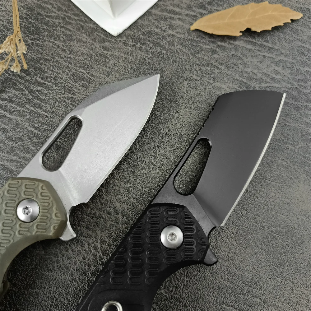 2 Colors F0332 Folding Knife 8Cr13Mov Tanto Blade Nylon Fibre Handle Tactical EDC Tool Hunting Flipper Assisted Knife for Men