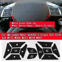 New Steering Wheel Button Repair Decal Stickers Decals For Mercedes For Benz GLK350 C Class CLS C218 SLK W172 W204 W212 W218