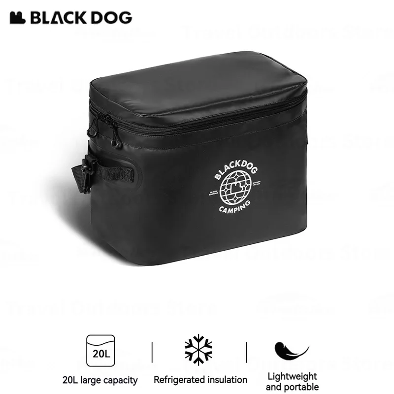 Naturehike BLACKDOG Camping Insulated Bag Ice Pack 20L Capacity Outdoor Picnic Ultralight Food Fruits Refrigeration Storage Bag