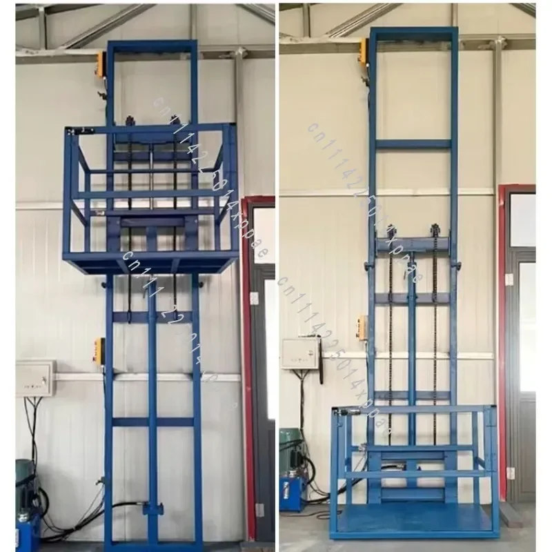 Indoor Warehouse Retail Lift Freight Elevator 500kg Electric Hydraulic Aluminum Construction Drywall Panel Hoist