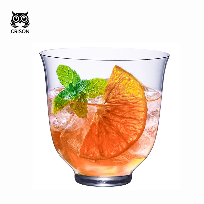

CRISON KFT01 Chinese Style Classical Whiskey Cup for Bar Bartender Cocktail Old Fashioned Drinking Glass