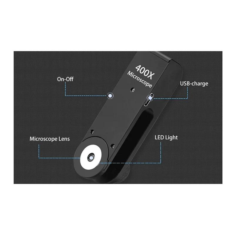 Digital Microscope for Electronics Dermatoscope 400X Microscope Handheld Mobile Universal 400X Microscope