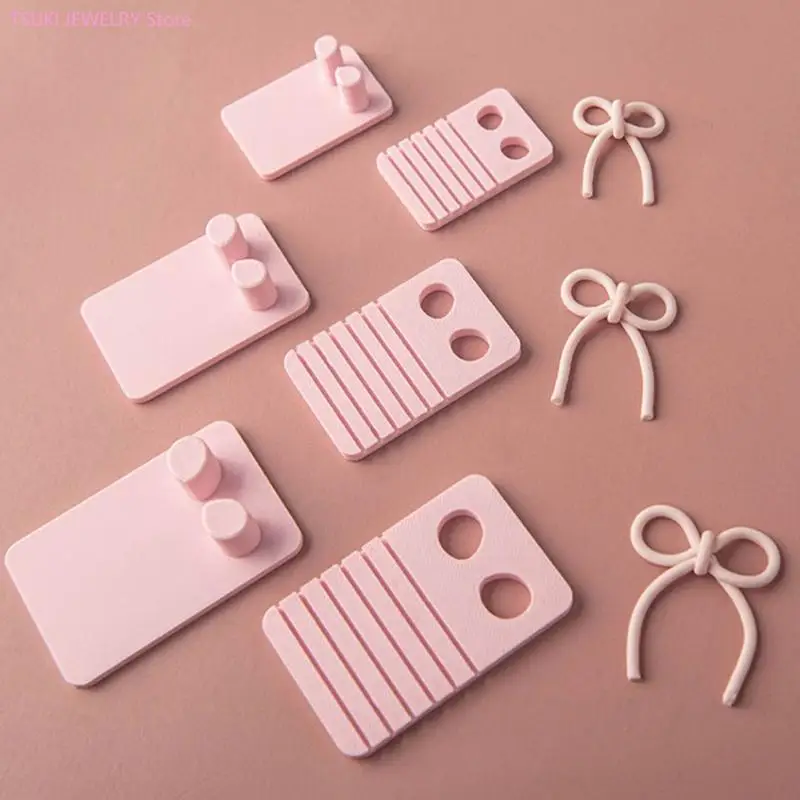 

62KE Гибкий PLA глиняный серьговый набор для формирования линий и творческих дизайнов Bowknot в украшении ювелирных изделий