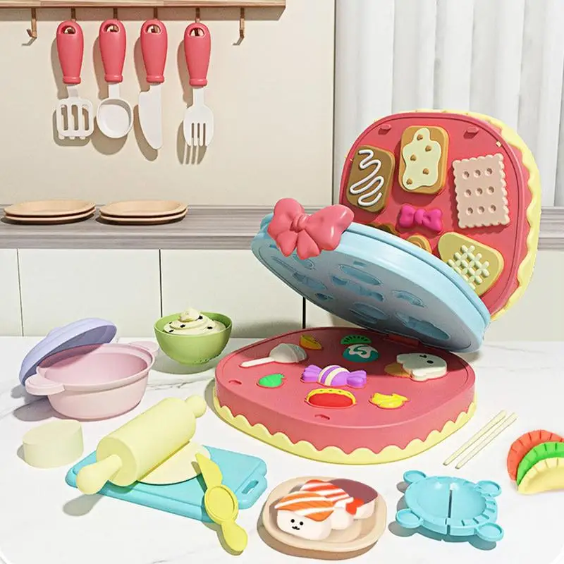 Argile colorée pour enfants avec moule à gâteau, ensemble de jeu, outils en argile, kit d'art pour enfants, artisanat d'art pour enfants, projets scolaires pour garçons et enfants