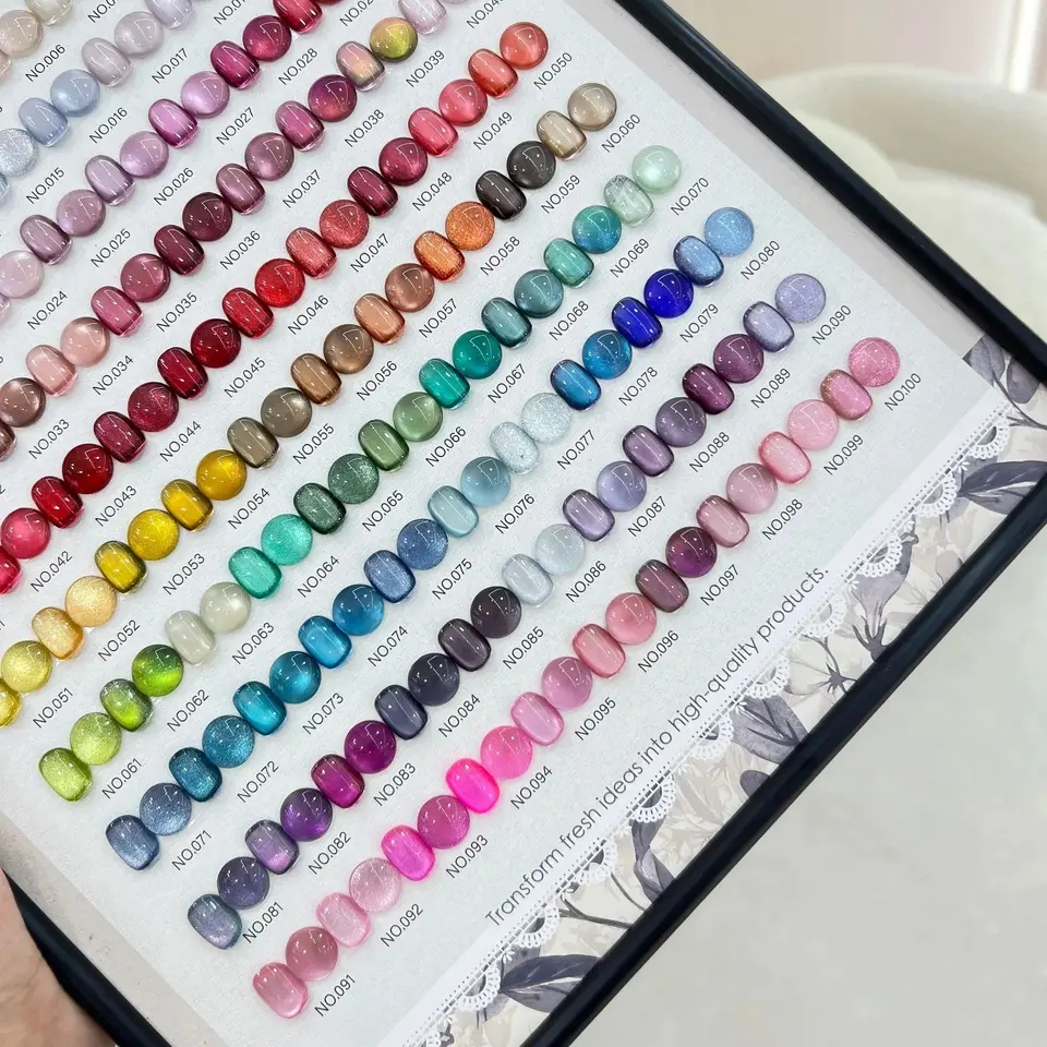 YUUJA 100 Colors Cat Eye Nail Gel Set 2025 Nail salon Hotsale