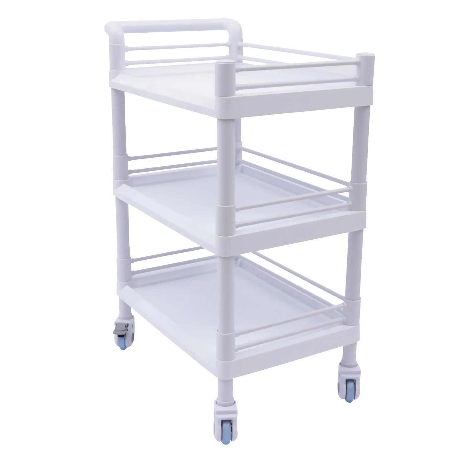 Stainless Utility Salon Trolley 3 Tier Medical Drawers Storage Tool Salon Trolley Tattoo Cart Auxiliar Salon Furniture