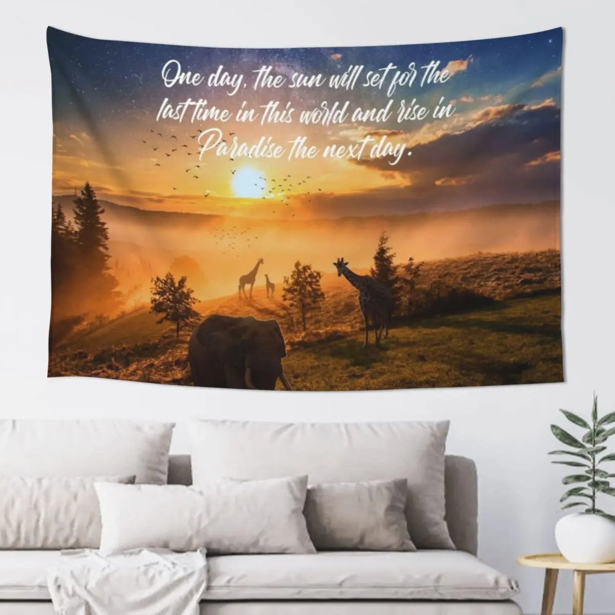 

Sunrise In Paradise Tapestry Home Decorating Anime Decor Room Decor For Girls Tapestry
