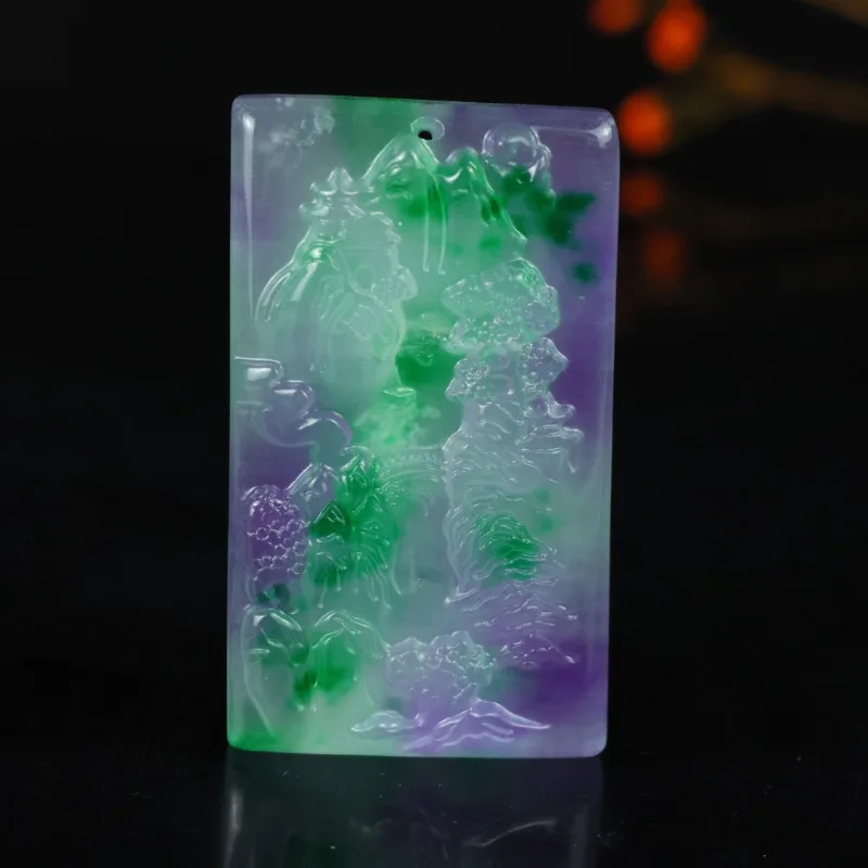 

Натуральный кулон «Ледяной пейзаж», изысканное, модное и элегантное универсальное ожерелье.