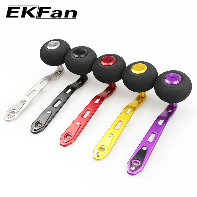 Manivela EKFan 135 mm – Mango aluminio carrete DAI/SHI con pomo EVA - imagen 4