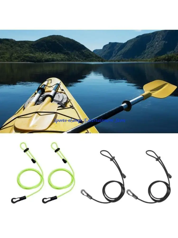 G7NF Safety String Fishing Rod Leash Lanyard String with Carabiner Clip for Paddling