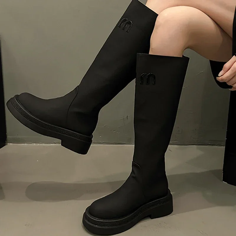 Flats Platform Women Shoes Knee High Boots Walking Travel New 2024 Winter Comort Women Boots Casual Fashion Zapatillas Mujer