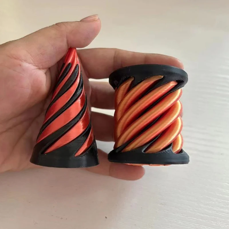 Inteligencja dla rozwoju dzieci Spiral Cone Fidget Toy Gry matematyczne Ozdoby dekoracyjne Zabawka spiralna z nadrukiem 3D